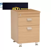 Hộc cố định gỗ công nghiệp melamine có 2 ngăn kéo HRH1D1F